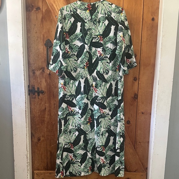 $150 NWT Rachel Zoe Palm Print Duster Kimono Swim Cover Up - Picture 5 of 6